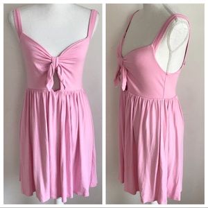 ASOS Pink Tie Front Dress Size 8